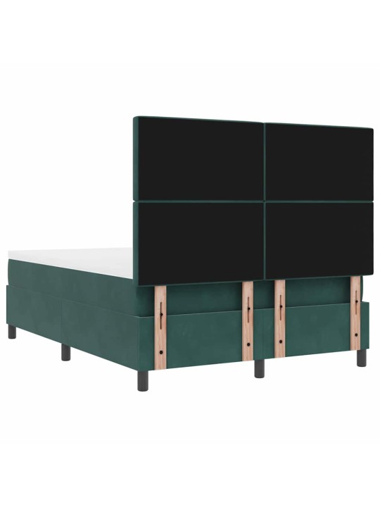 Kontinentaalvoodi madratsiga tumeroheline 140 x 190 cm samet