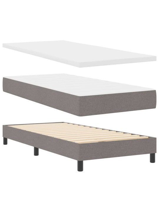 Vedruvoodi madratsiga peaga pruunikashall 80 x 200 cm kangas
