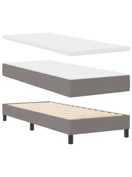 Vedruvoodi madratsiga peaga pruunikashall 80 x 200 cm kangas