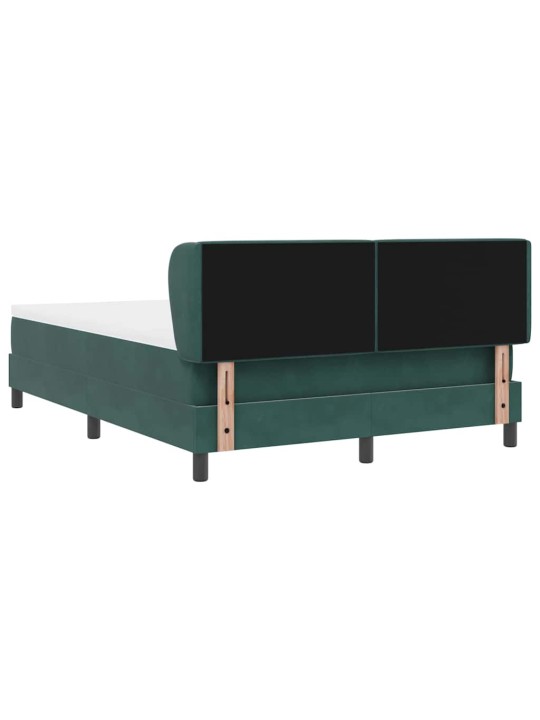 Kontinentaalvoodi koos madratsiga tumehall 80x200 cm samet peaga