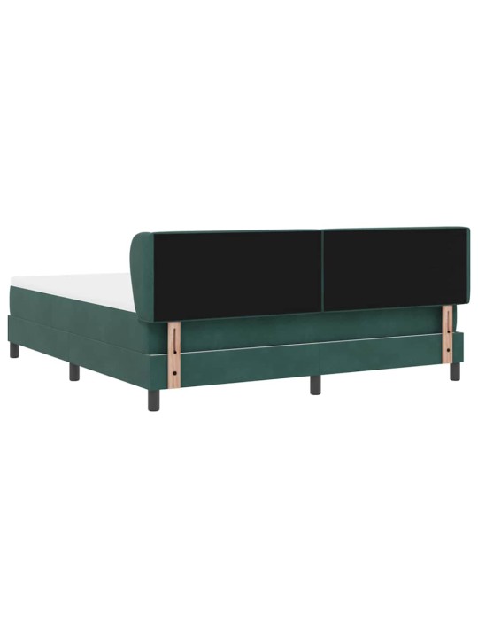 Kontinentaalvoodi koos madratsiga tumehall 80x200 cm samet peaga