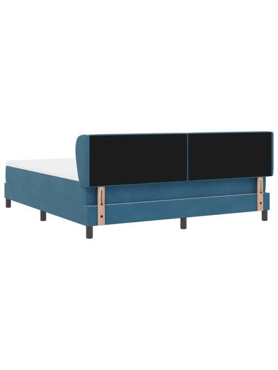 Kontinentaalvoodi koos madratsiga tumehall 80x200 cm samet peaga