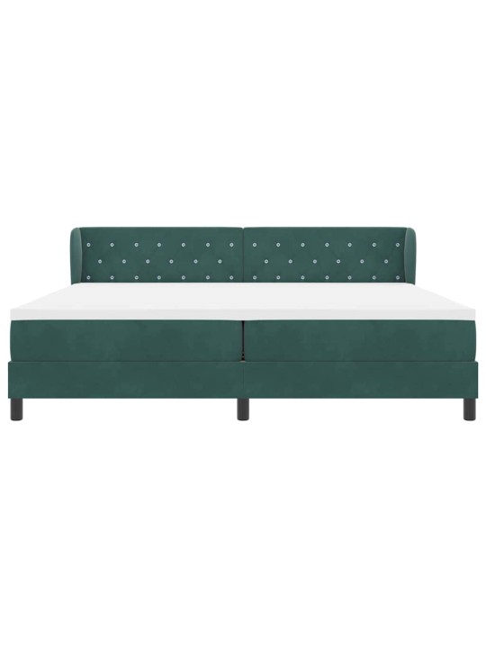 Kontinentaalvoodi koos madratsiga tumehall 80x200 cm samet peaga