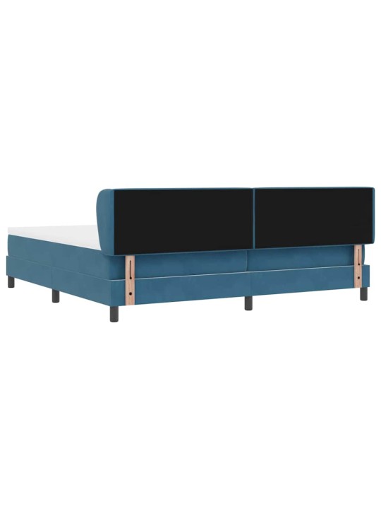Kontinentaalvoodi koos madratsiga tumehall 80x200 cm samet peaga