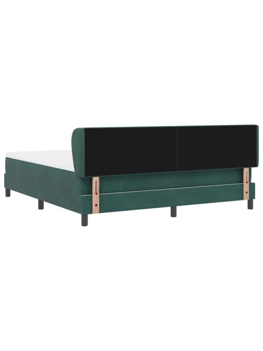 Kontinentaalvoodi koos madratsiga tumehall 80x200 cm samet peaga