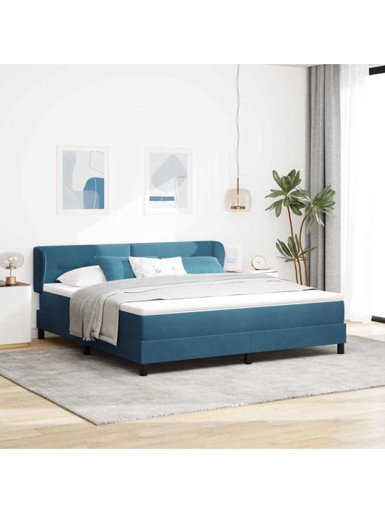 Kontinentaalvoodi koos madratsiga tumehall 80x200 cm samet peaga