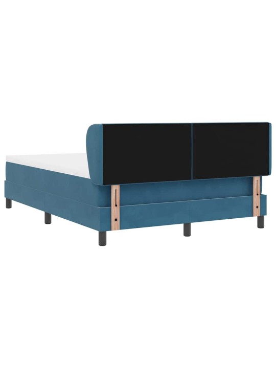 Kontinentaalvoodi koos madratsiga tumehall 80x200 cm samet peaga