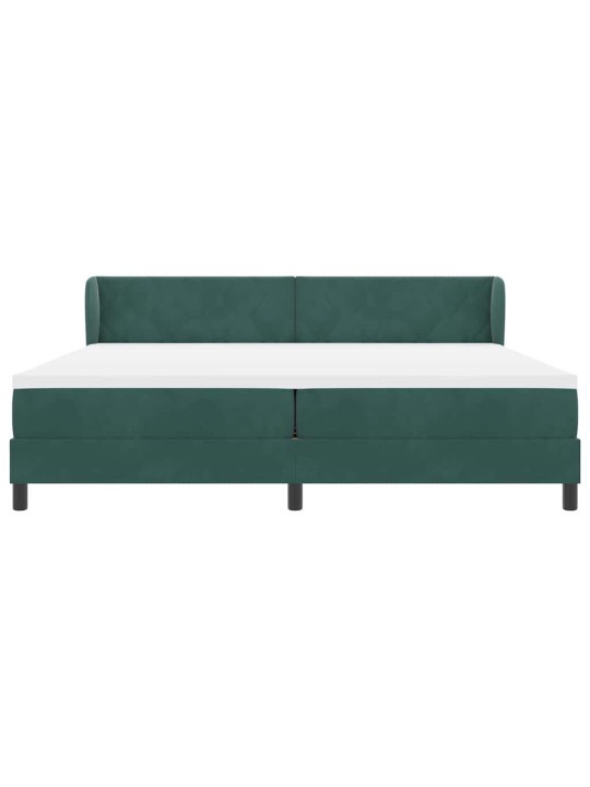 Kontinentaalvoodi koos madratsiga tumehall 80x200 cm samet peaga