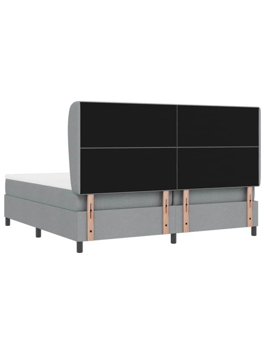 Kontinentaalvoodi madratsiga helehall 200 x 200 cm kangas