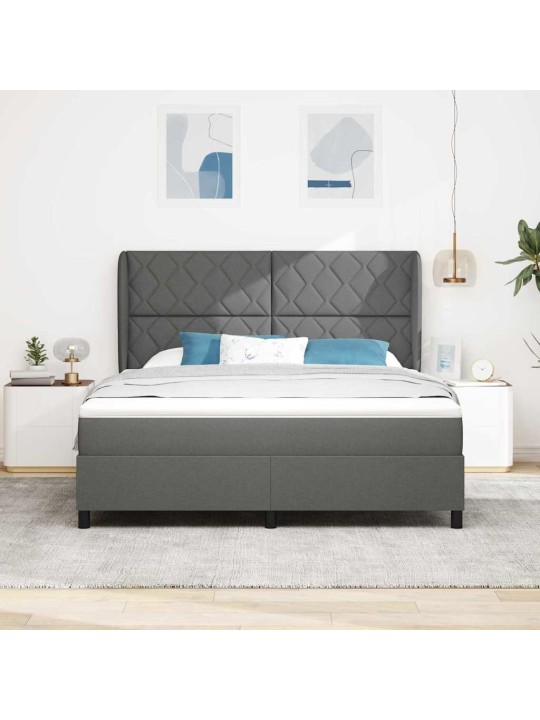 Kontinentaalvoodi madratsiga tumehall 180 x 200 cm kangas
