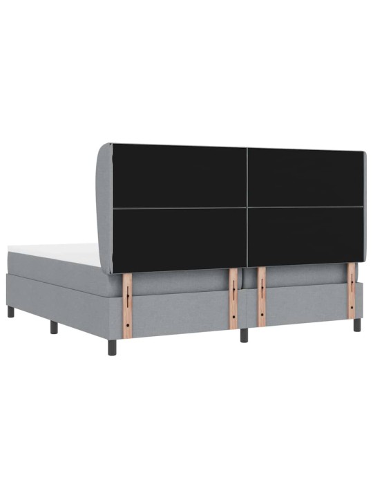 Kontinentaalvoodi madratsiga helehall 200 x 200 cm kangas
