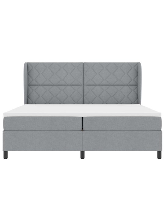 Kontinentaalvoodi madratsiga helehall 200 x 200 cm kangas