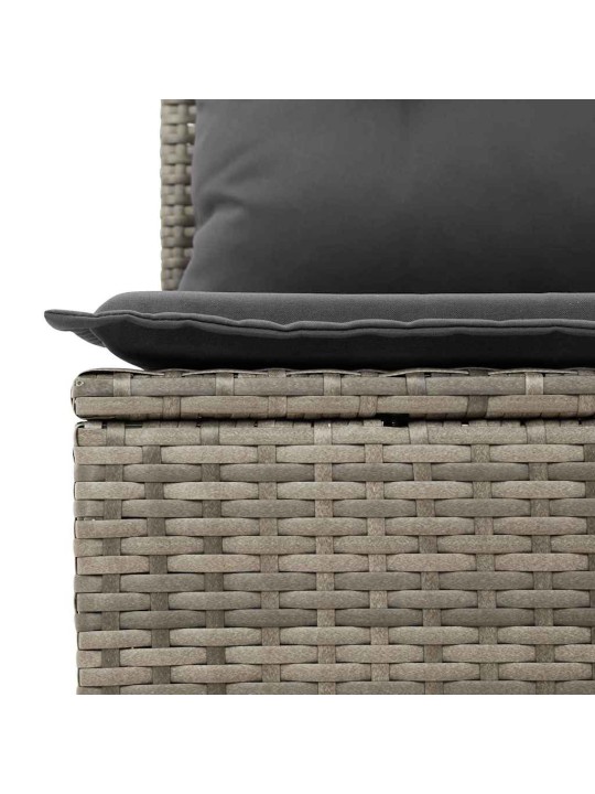 Aia söögilaudade komplekt 11 tk hall ja pruun 100 x 55 x 73 cm