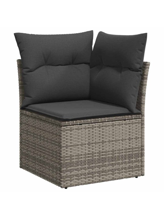 Aia söögilaudade komplekt 11 tk hall ja pruun 100 x 55 x 73 cm