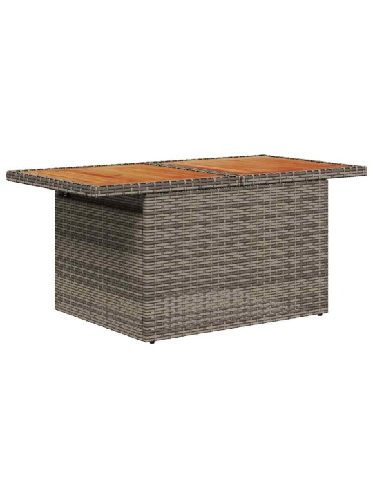 Aia söögilaudade komplekt 11 tk hall ja pruun 100 x 55 x 73 cm
