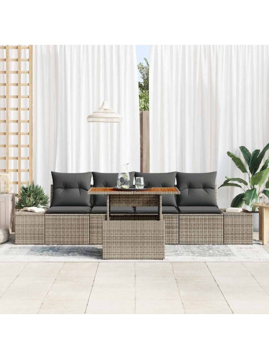 Aia söögilaudade komplekt hall ja pruun 100 x 55 x 73 cm