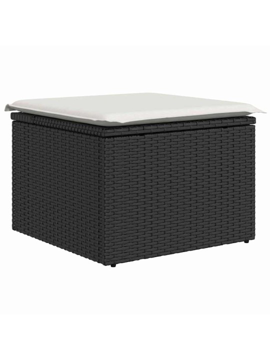 Aia diivanikomplekt padjaga 8 tk must ja kreem
