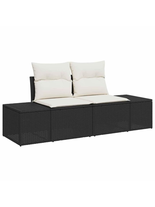 Aia söögilaudade komplekt 10 tk must ja kreem 100 x 55 x 73 cm