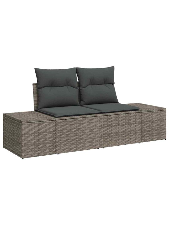 Aia söögilaudade komplekt 10 tk hall ja pruun 100 x 55 x 73 cm