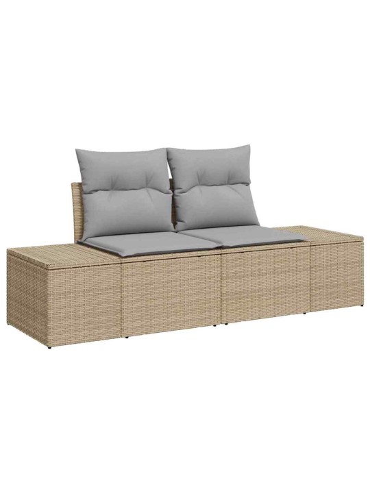 Aia söögilaudade komplekt 10 tk beež ja hall 100 x 55 x 73 cm