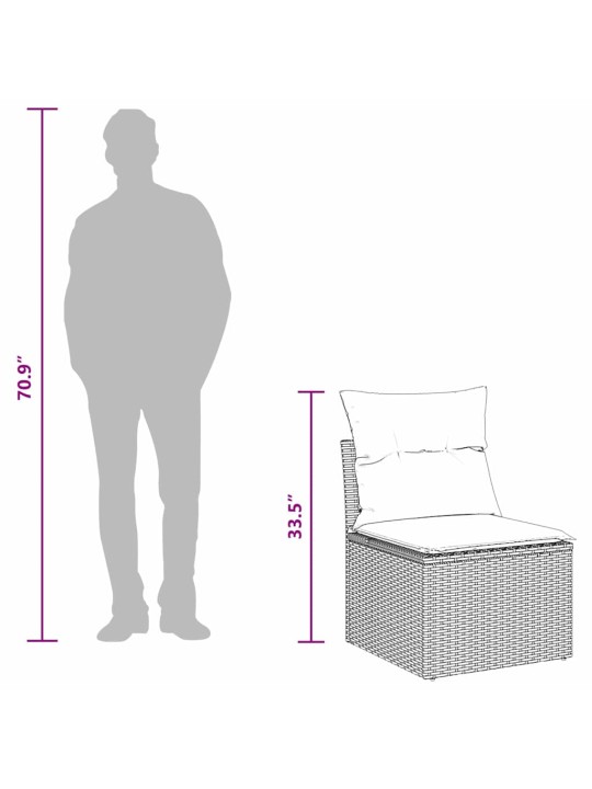 Aia söögilaudade komplekt 5 tk must ja pruun 100 x 55 x 73 cm