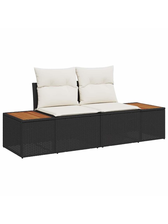 Aia söögilaudade komplekt 5 tk must ja beež 100 x 55 x 73 cm