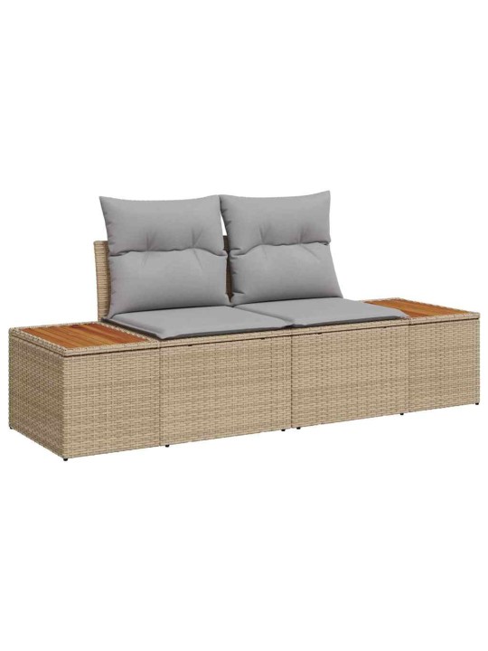 Aia söögilaudade komplekt 11 tk beež ja hall 100 x 55 x 73 cm