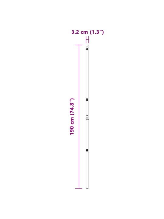 Aiapost 26 tk hall 3.2 x 3.2 x 190 cm teras