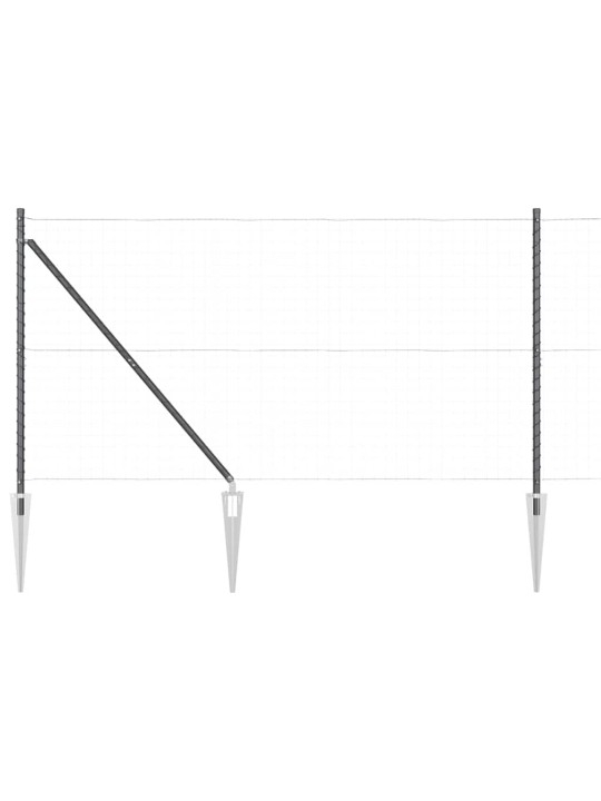 Aiapost 26 tk hõbedane 3.2 x 3.2 x 160 cm teras