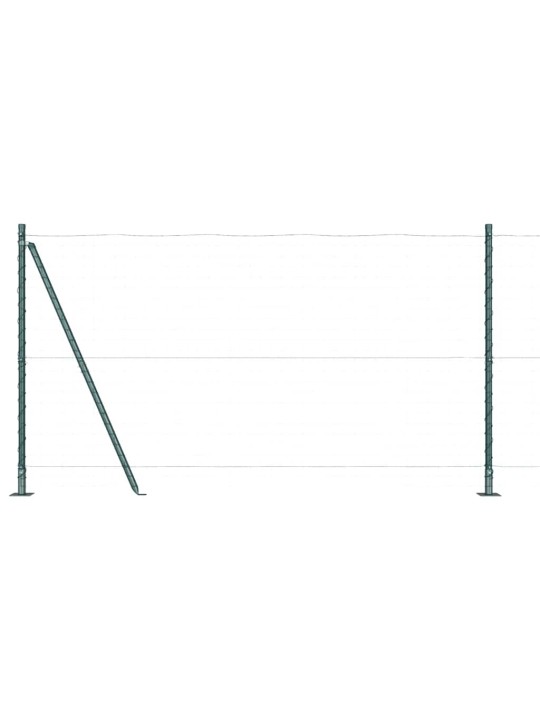 Aiapost 52 tk hõbedane 3.2 x 3.2 x 140 cm teras