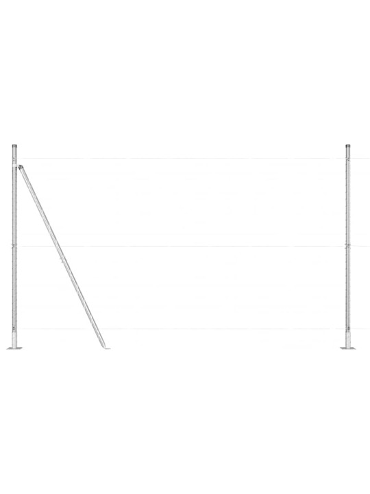 Aiapost 52 tk hõbedane 3.2 x 3.2 x 83.5 cm teras