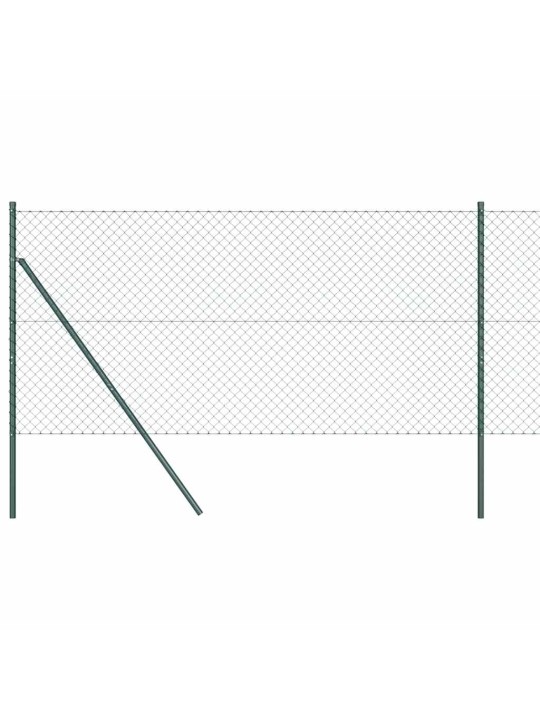 Ahela link aed postidega roheline 1 x 10 m teras