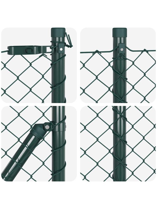 Ahela link aed postidega roheline 0.4 x 25 m teras