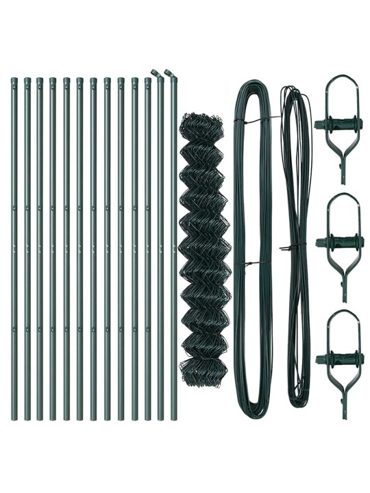 Ahela link aed postidega roheline 1 x 25 m teras