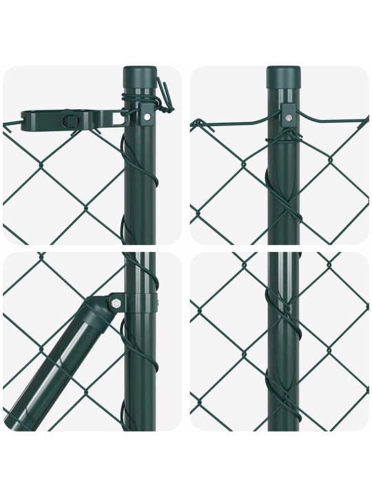 Ahela link aed postidega roheline 0.4 x 25 m teras