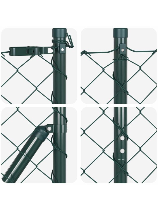 Ahela link aed postidega roheline 1.4 x 25 m teras