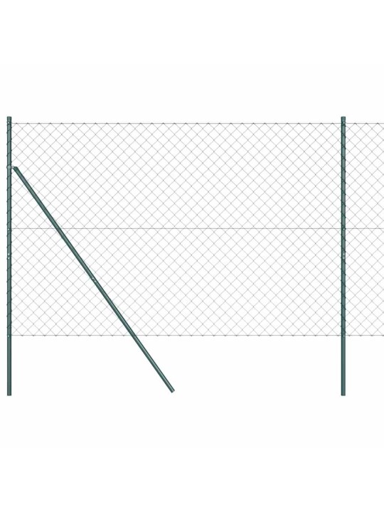 Ahela link aed postidega roheline 1.5 x 25 m teras