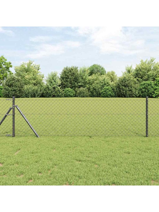 Ahela link aed postidega hall 0.4 x 10 m teras