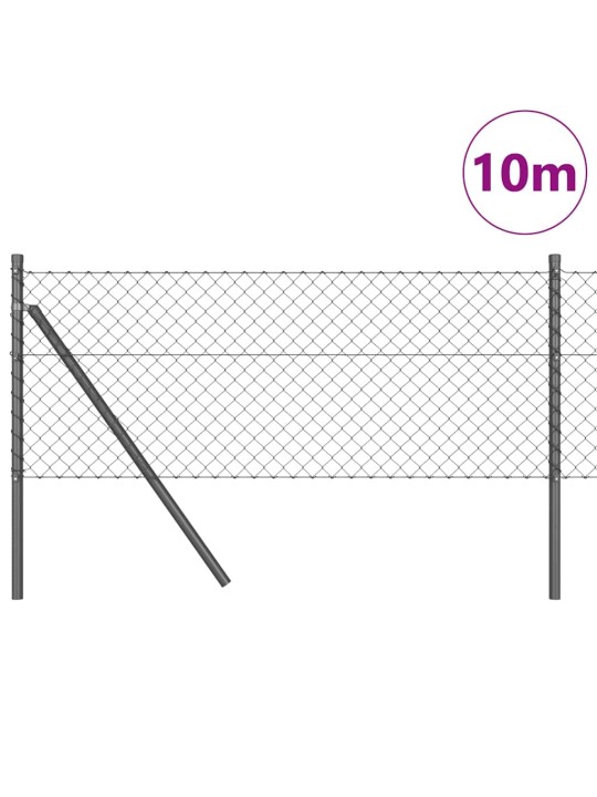Ahela link aed postidega hall 0.4 x 10 m teras