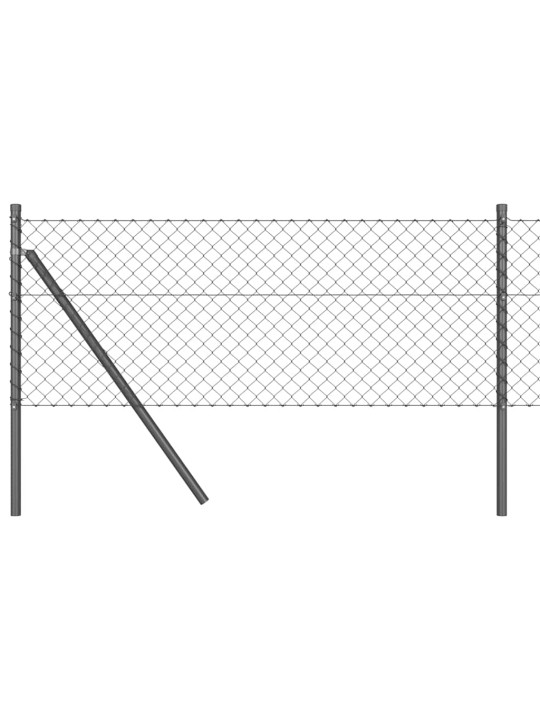 Ahela link aed postidega hall 0.6 x 10 m teras