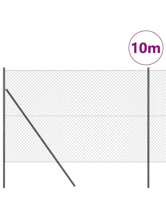 Ahela link aed postidega hall 1.6 x 10 m teras