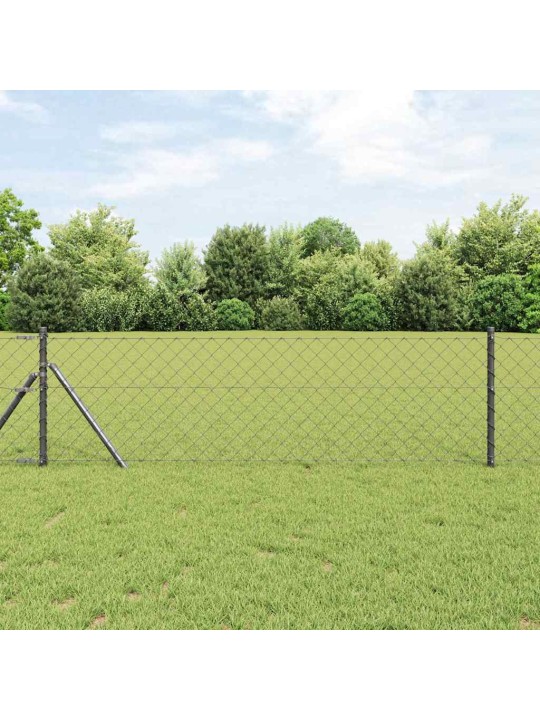 Ahela link aed postidega hall 0.8 x 10 m teras