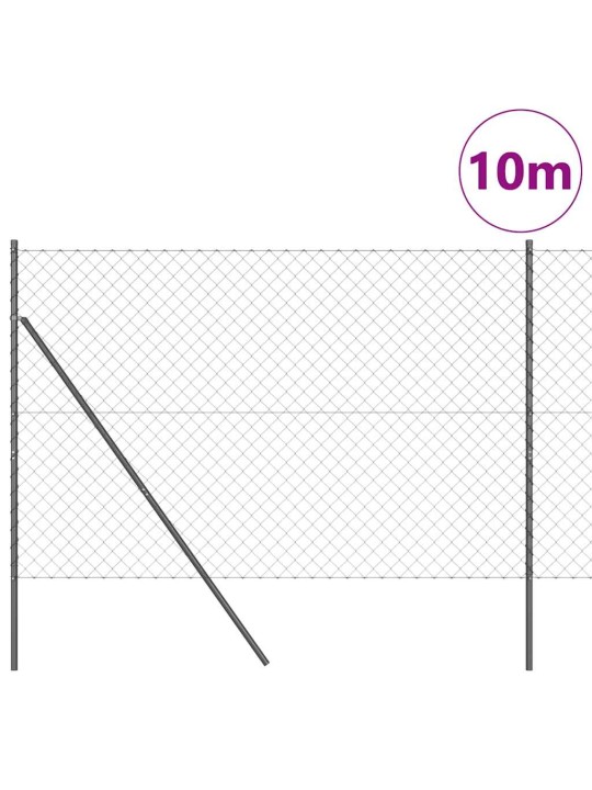 Ahela link aed postidega hall 1.5 x 10 m teras