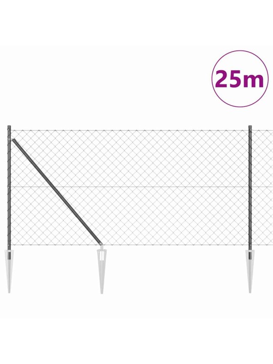 Ahela link aed postidega hall 1 x 25 m teras
