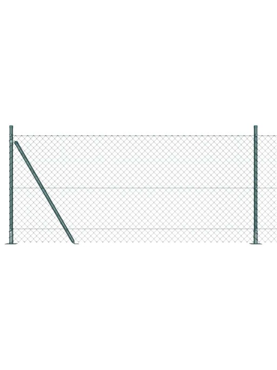 Ahela link aed postidega roheline 1 x 10 m teras