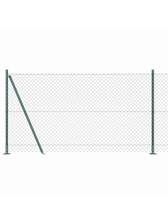 Ahela link aed postidega roheline 1.2 x 10 m teras