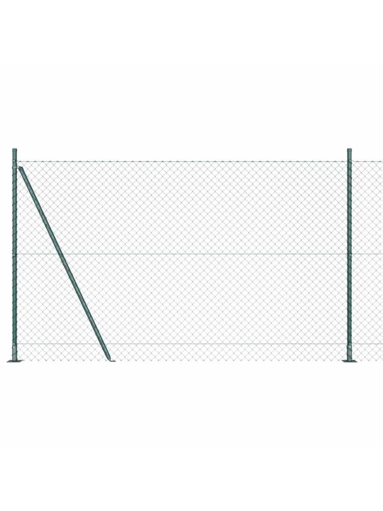 Ahela link aed postidega roheline 1.5 x 10 m teras