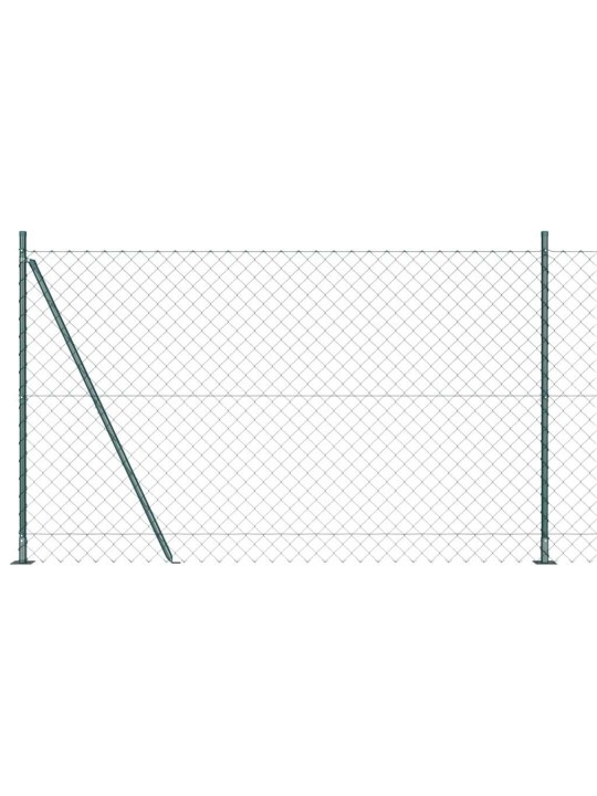 Ahela link aed postidega roheline 1.5 x 10 m teras