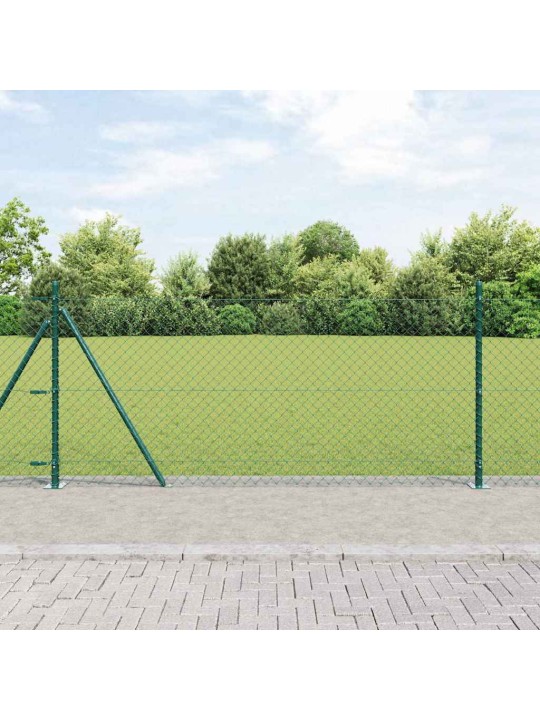 Ahela link aed postidega roheline 1 x 25 m teras