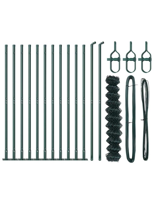 Ahela link aed postidega roheline 1 x 25 m teras